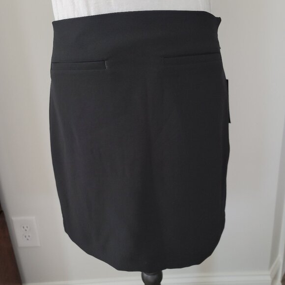 Loft Versa Black Lined Skirt Size 0 - New With Tag! - Picture 11 of 13